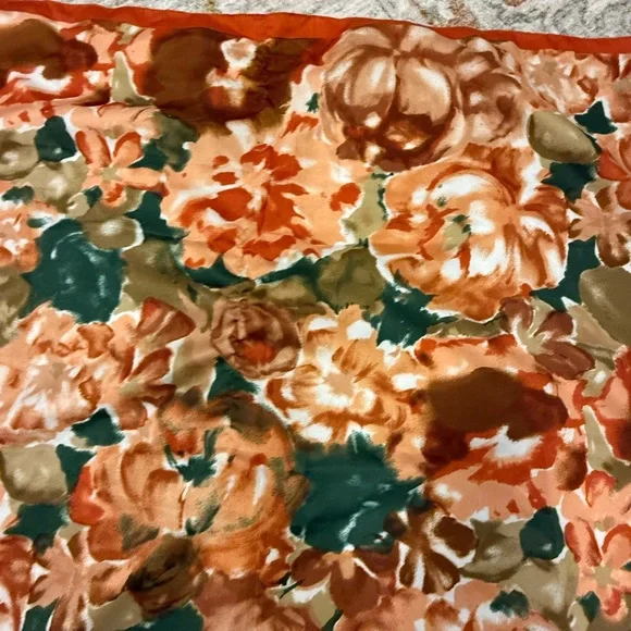 Vintage Art of the Scarf Floral Silk Scarf - Picture 6 of 12